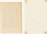 Iwata Sentaro:  Ink Drawing and Published Print of a Couple with their Dog