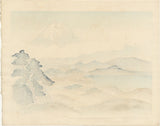 Yamagishi Kazue: Mount Fuji from Tsujido Beach 辻堂の富士