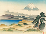 Yamagishi Kazue: Mount Fuji from Tsujido Beach 辻堂の富士