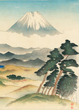 Yamagishi Kazue: Mount Fuji from Tsujido Beach 辻堂の富士