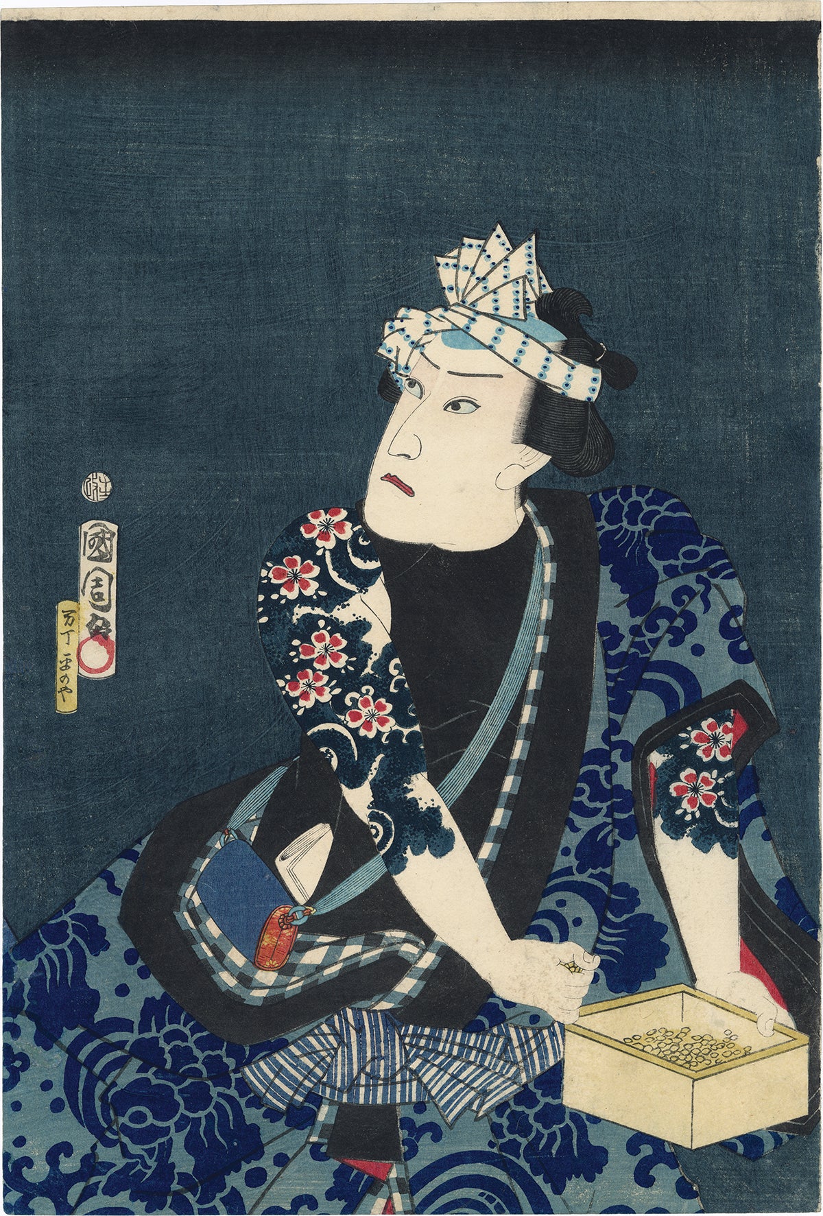 Kunichika: Good Luck In and Bad Luck Out! Actors Preparing for the