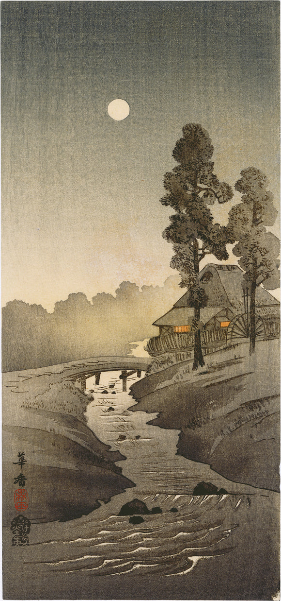 Morita Kako: Full Moon and Flowing River
