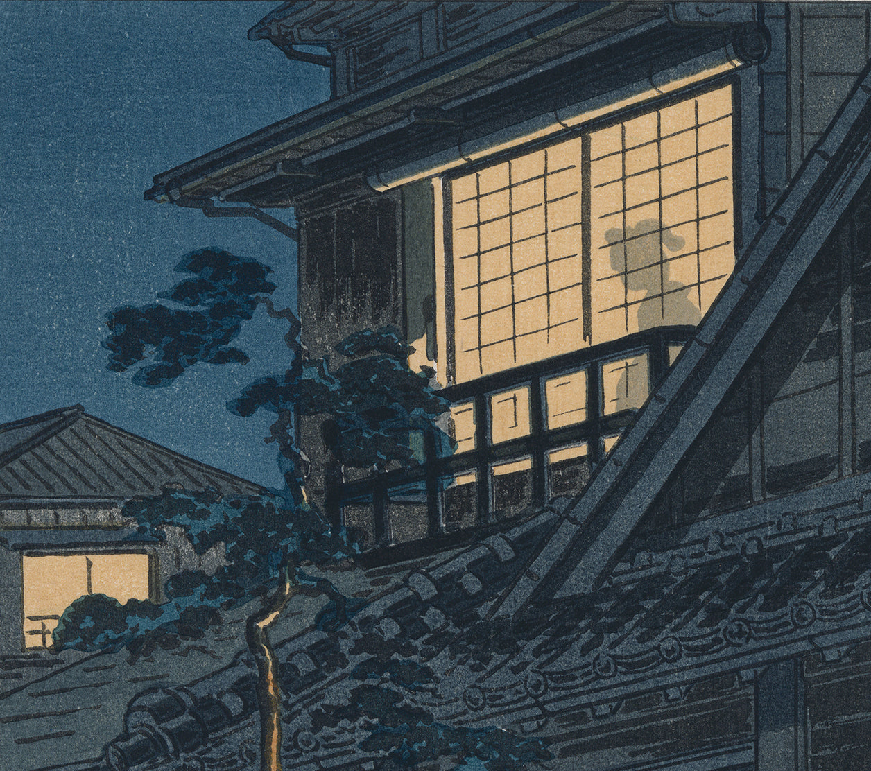 Koitsu: Entrance to a Teahouse in Yotsuya, Araki-cho 四ツ谷