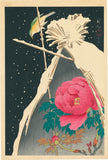 Koson 小原古邨 : Bright Songbird and Peony in Snow (SOLD)