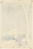 Koson 小原古邨: Snow on Willow Bridge 雪中の柳橋 (First Edition) (SOLD)