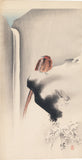 Koson 小原古邨：雪の中の銅雉と滝（完売）