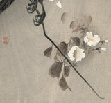 Koson 古邨：桜の枝にとまるカラス