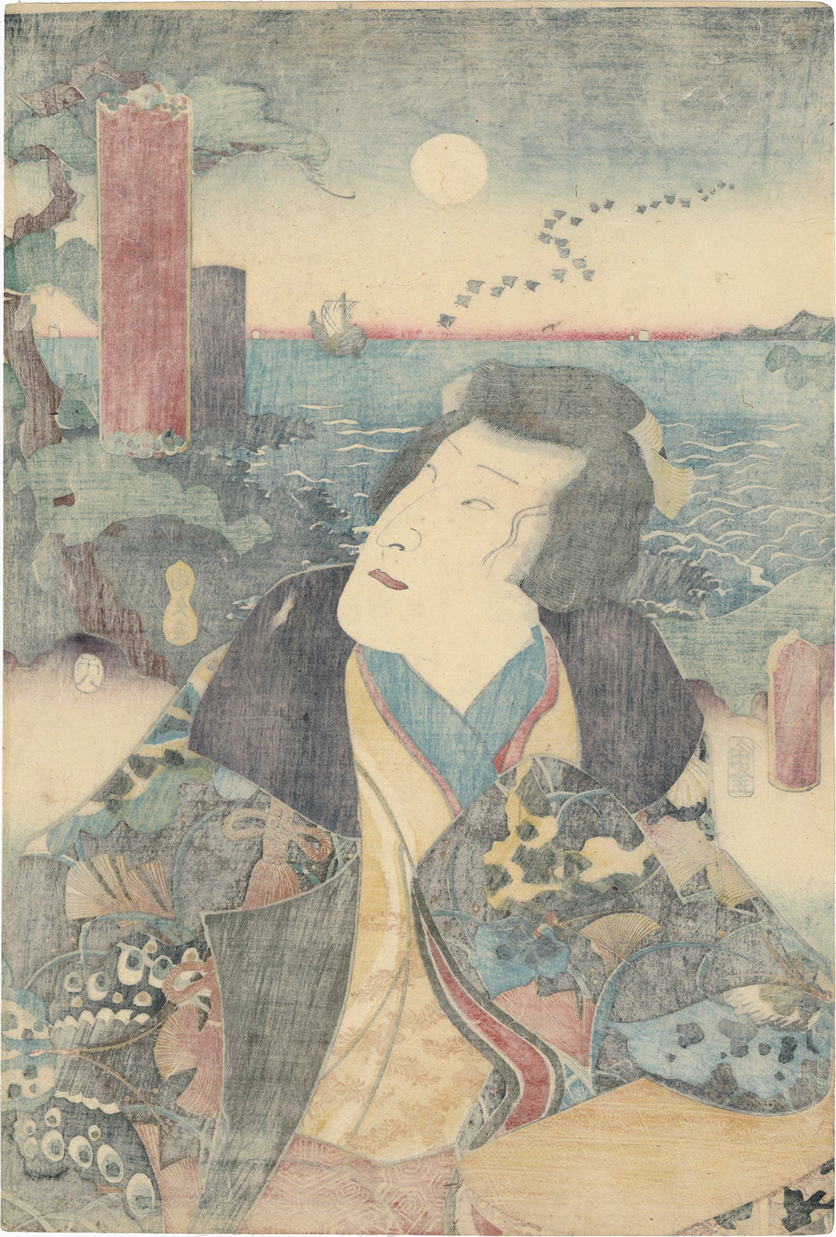 Utagawa kunisada autumn on sale moon