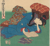 Kunisada: A Woman Fond of Reading (SOLD)