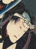 Kunisada: Ronin Holding  a  Chain Sickle Against a Katana Sword