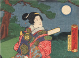 Kunisada: Moon of Looking Back; the Courtesan Akoya