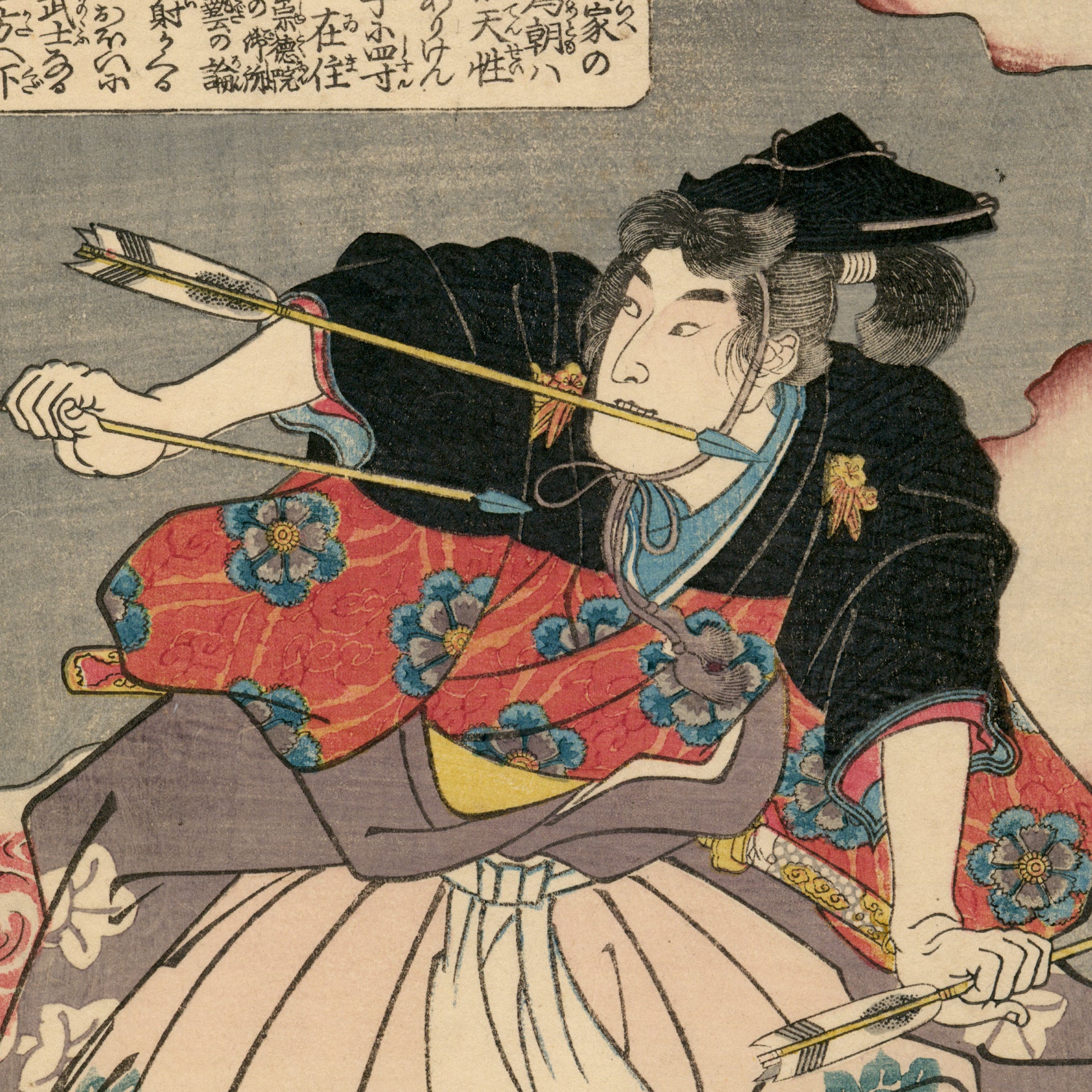 Kuniyoshi 国芳: Tametomo Catching Arrows – Egenolf Gallery