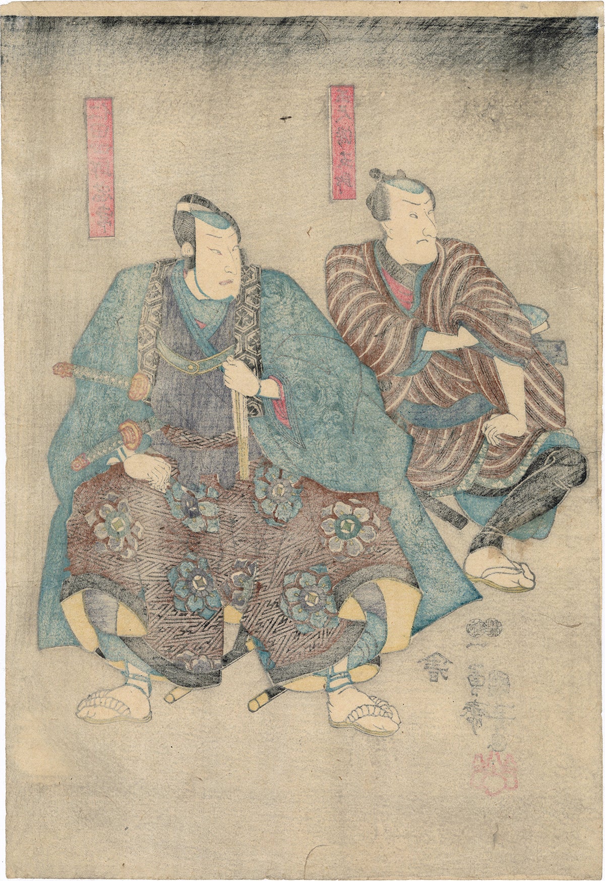 パイプを咥える男 額縁入り 絵画 by M.Onishi パイプを咥える男 額縁