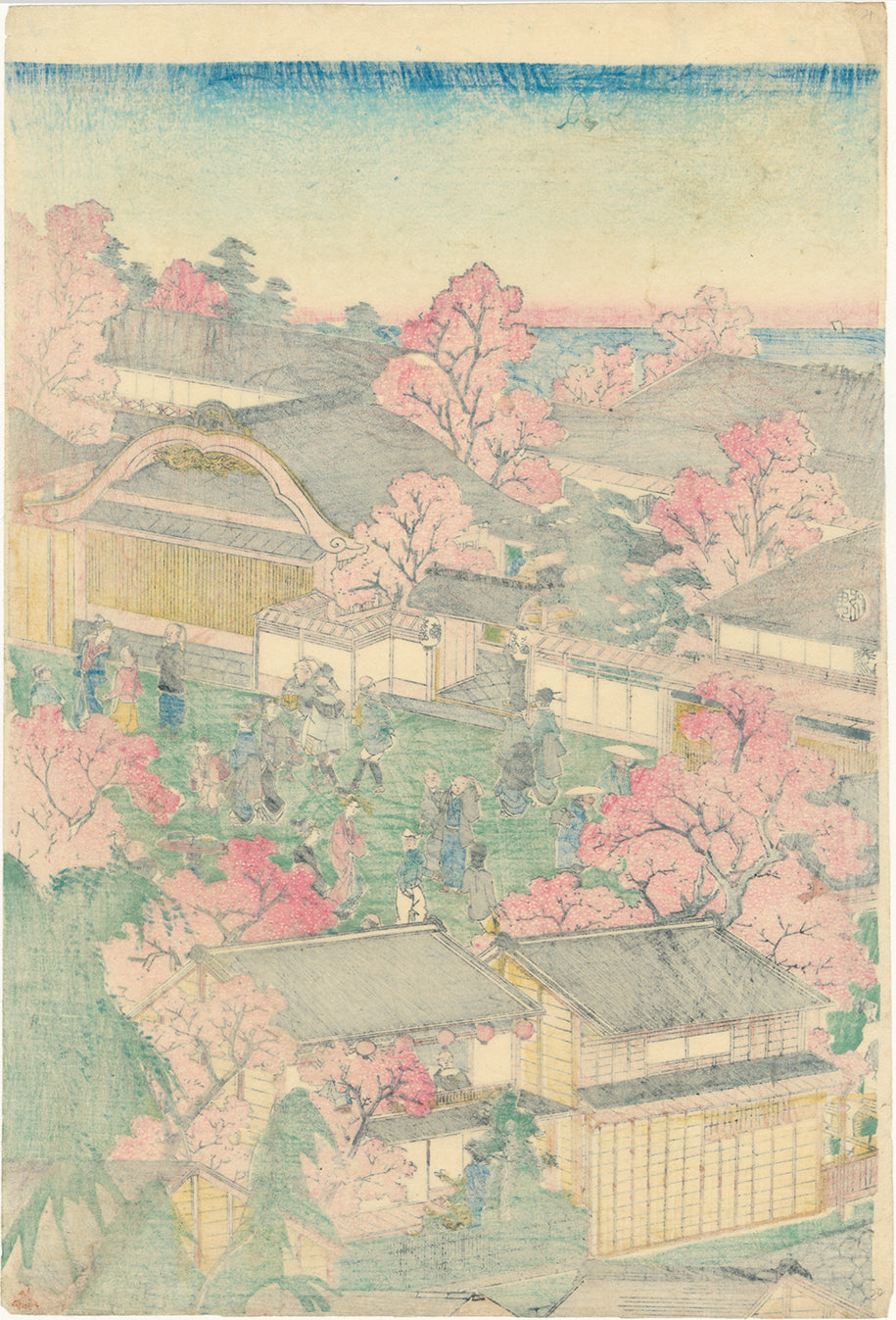 国芳（Kuniyoshi）: 横浜廓の図（View of the Pleasure Quarters of