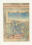 Kuniyoshi 国芳: Taira Kiyomori Uses Incantations to Delay the Sunset 平相国清盛入道