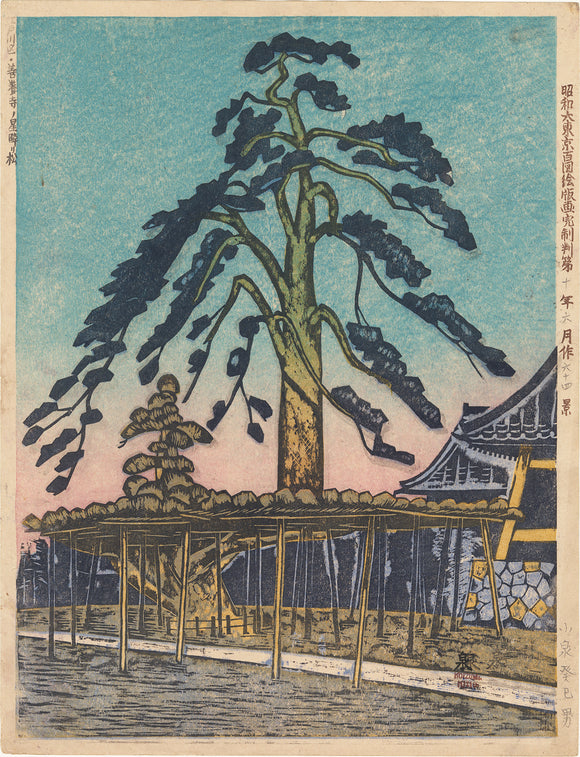 Kishio Koizumi: Hoshifuri (Falling Star) Pine Tree at Zenyoji