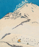 Kishio Koizumi: 富士山とスキーヤー 不二山とスキー (SOLD)