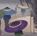 Lilian May Miller: Rain Blossoms, Japan (A) (Sold)