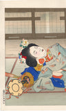 Nakazawa Hiromitsu: Kyoto geisha taking a nap at “Inn at Gion”