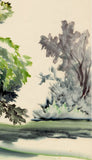 Obata: Watercolor Painting; Studies of an Oak Tree and Oak Leaves