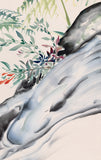 Obata: Watercolor Painting of Flowers and Stream