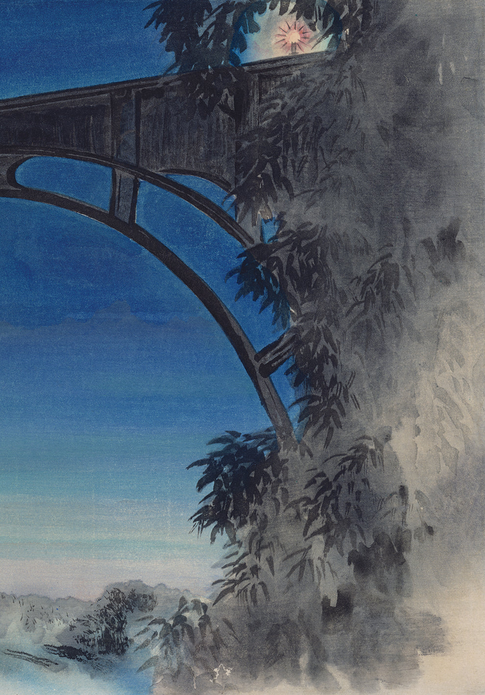 Obata: Colorado Street Bridge– Full Moon, Pasadena, California