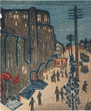 Okuyama Yasuo: View of the Ginza at Night (Sold)