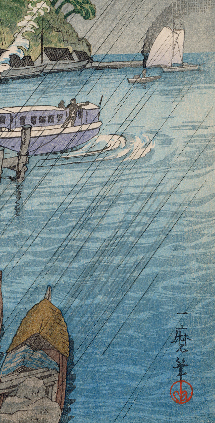 小田一馬：出雲美保関の眺め – Egenolf Gallery Japanese Prints