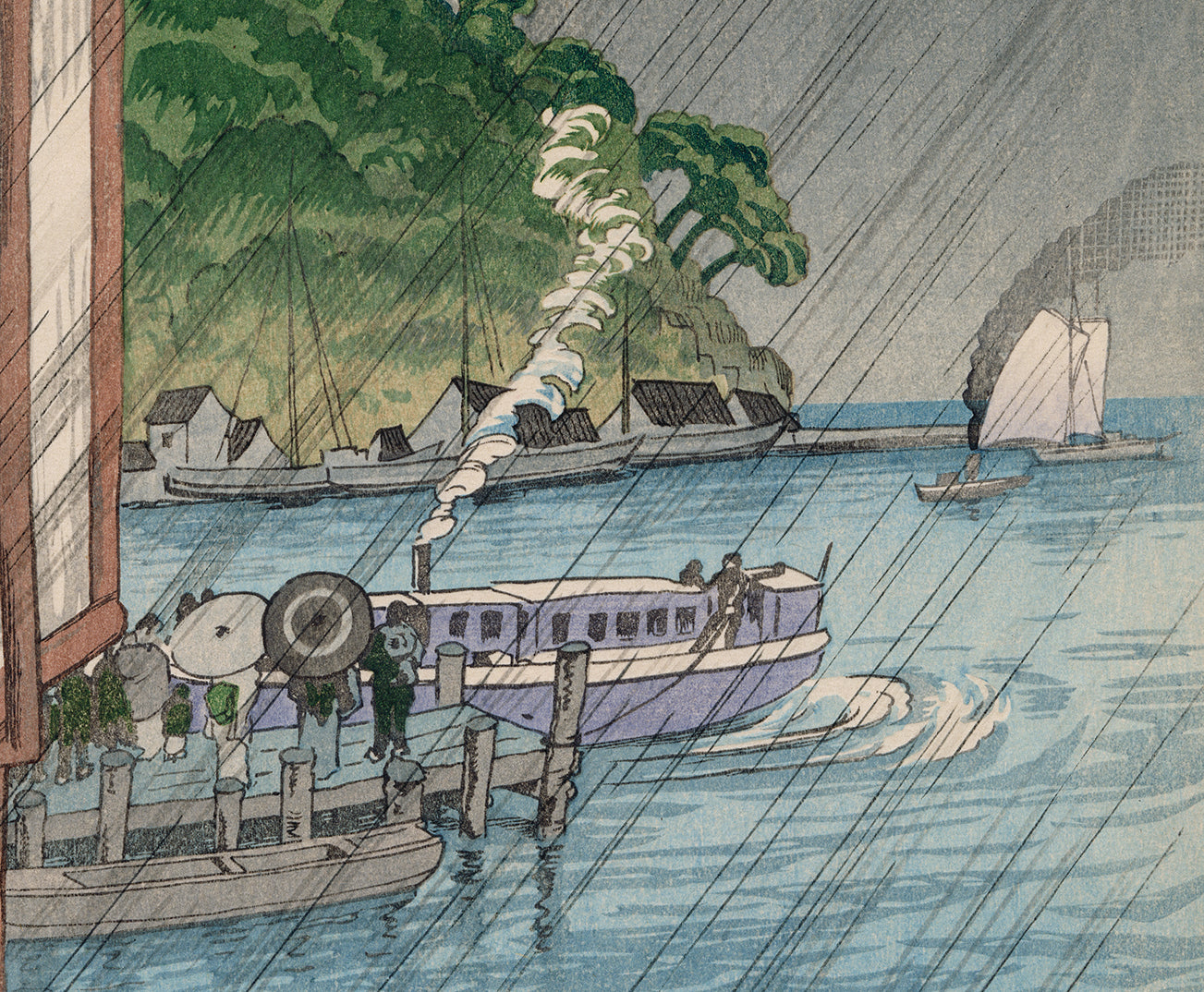 小田一馬：出雲美保関の眺め – Egenolf Gallery Japanese Prints