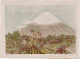 Oda Kazuma: Mount Fuji with Blooming Thistle Flowers (Sold)