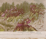 Oda Kazuma: Mount Fuji with Blooming Thistle Flowers (Sold)