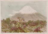 Oda Kazuma: Mount Fuji with Blooming Thistle Flowers (Sold)