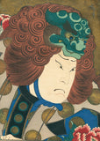 Hirosada: Actor as Lion Dancer with Peony Costume