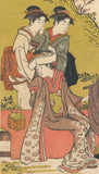 Shunchō: Beauty with Doubts on her Wedding Day; Tragic Young Lovers and two Attendants