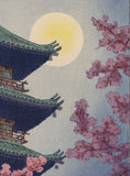 Kasamatsu Shirō 紫浪: Spring Evening, Ueno Park, Tokyo (SOLD)