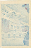 Kasamatsu Shiro 紫浪: Snow at Yomei Gate, Nikko