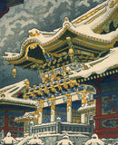 Kasamatsu Shiro 紫浪: Snow at Yomei Gate, Nikko