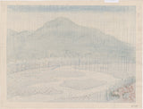 Masao Maeda 前田政雄: Mt. Moiwa in the Rain 雨の藻岩山 (SOLD)