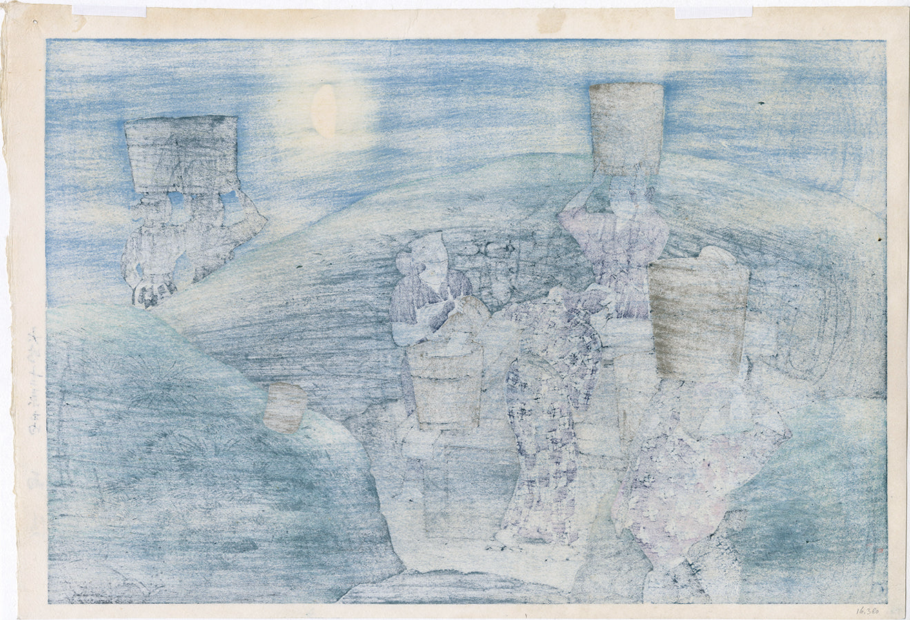 伊藤深水: 雨の後; 月明かりの女性たち – Egenolf Gallery Japanese Prints