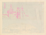 Tomikichiro Tokuriki: Night View of Dotonbori, Osaka (SOLD)