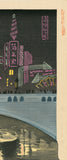 Tomikichiro Tokuriki: Night View of Dotonbori, Osaka (SOLD)