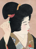 Itō Shinsui: Beauty Adjusting Hairpin; Pupil of the Eye (Gendai bijinshû dai-nishû-Hitomi)
