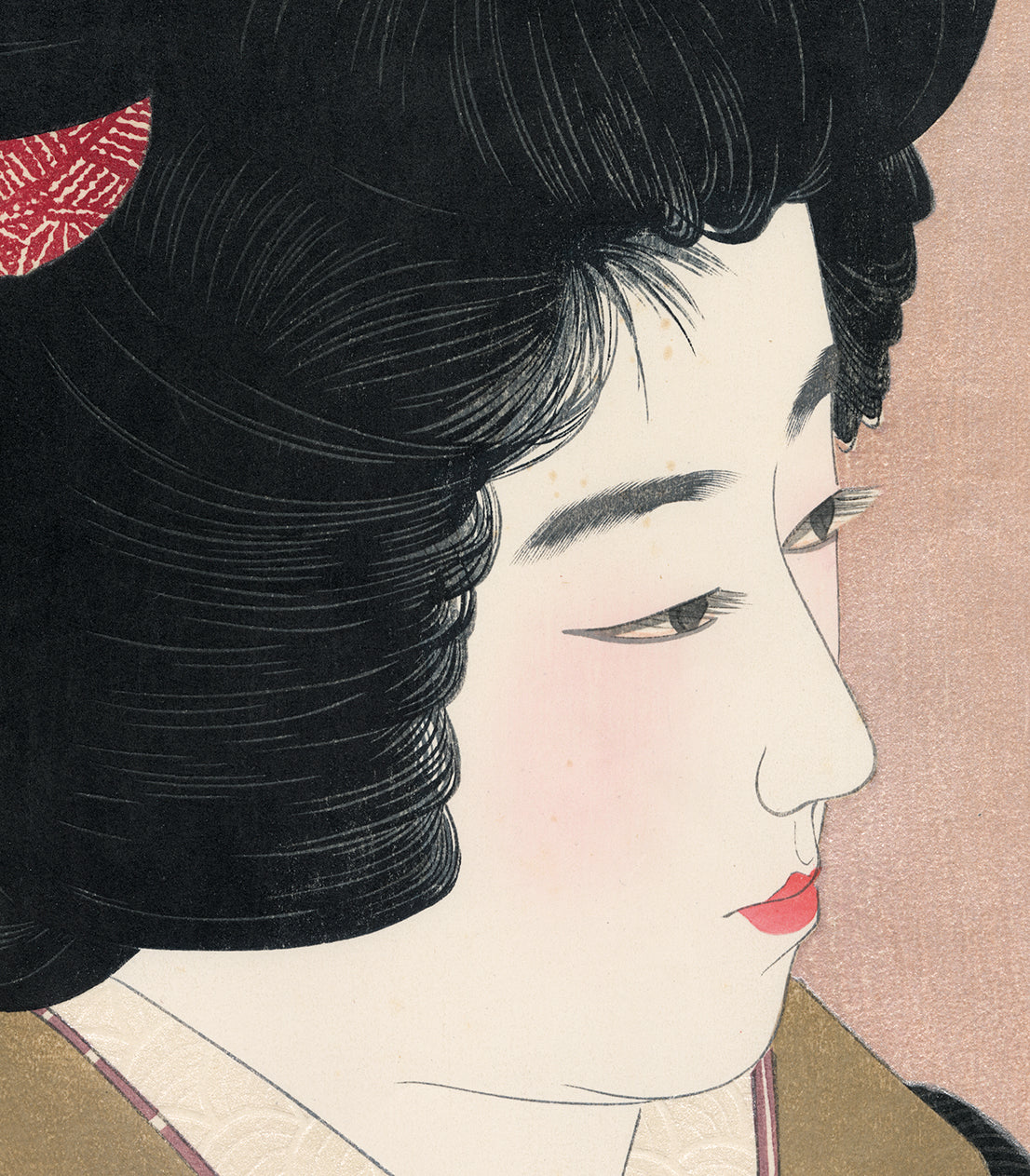 伊東深水: 美を整える簪; 瞳（現代美人集 第二集 — Hitomi） – Egenolf