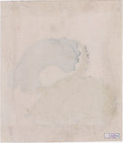 Woodblock printed surimon of two views of a Japanese abalone.