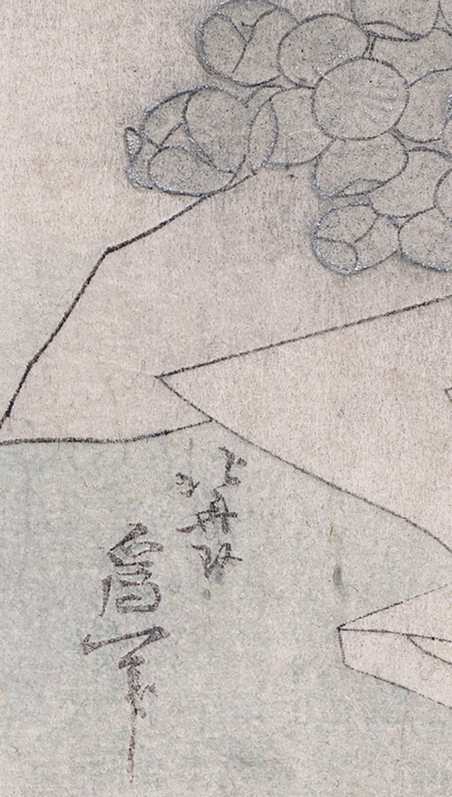 本銀清粉 画材 古い 北斎: 銀の髪飾りと絞り染めの摺物 – Egenolf Gallery Japanese Prints