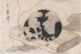 Utamaro 歌麿: The Dream of the Cat 猫の夢 (SOLD)