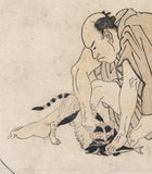 Utamaro 歌麿: The Dream of the Cat 猫の夢 (SOLD)