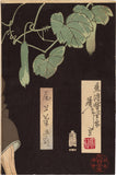 Yoshitoshi: Onoe Kikugorô V as the Hag of Adachi Moor Triptych