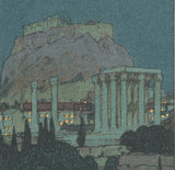Hiroshi Yoshida: Moon Light in Acropolis アクロポリスの夜