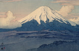 Hiroshi Yoshida 吉田博: Fuji San from Yamanaka 山中村 (Sold)